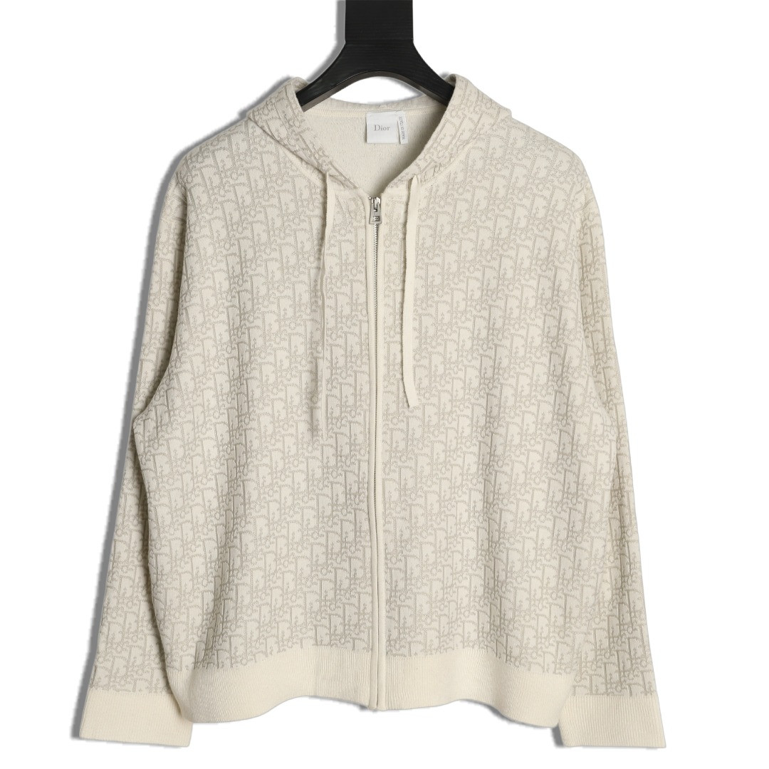 D10r Oblique Knitting Cardigan