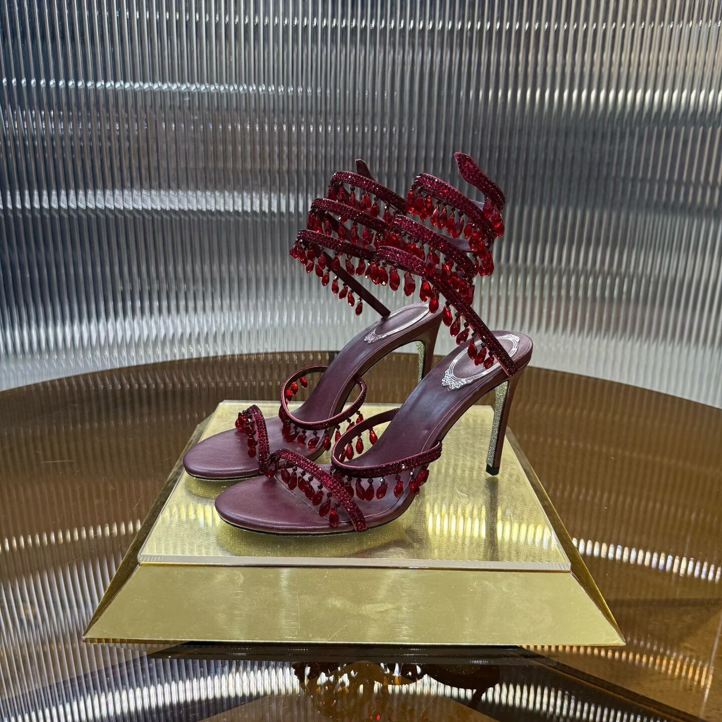 UA RENÉ CAOVILLA CHANDELIER SANDAL 95mm