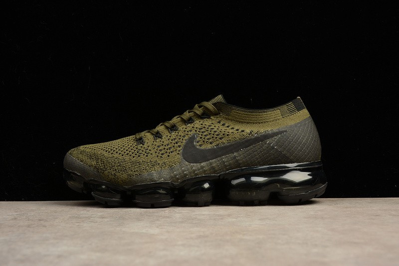 UA Nike Air Vapormax Flyknit Cargo Khaki Black-Medium Olvie Shoes