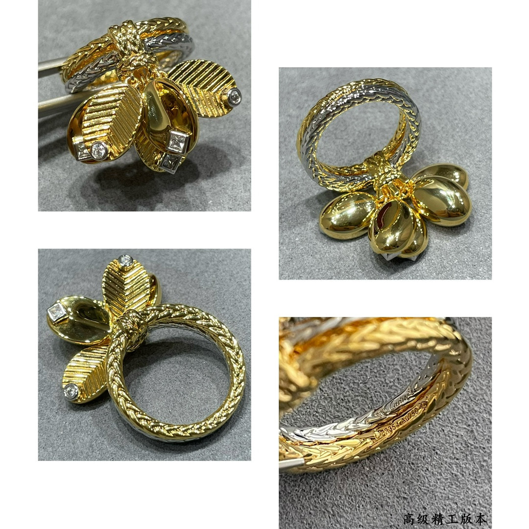 Ca*t1er Coffee bean leaf Ring