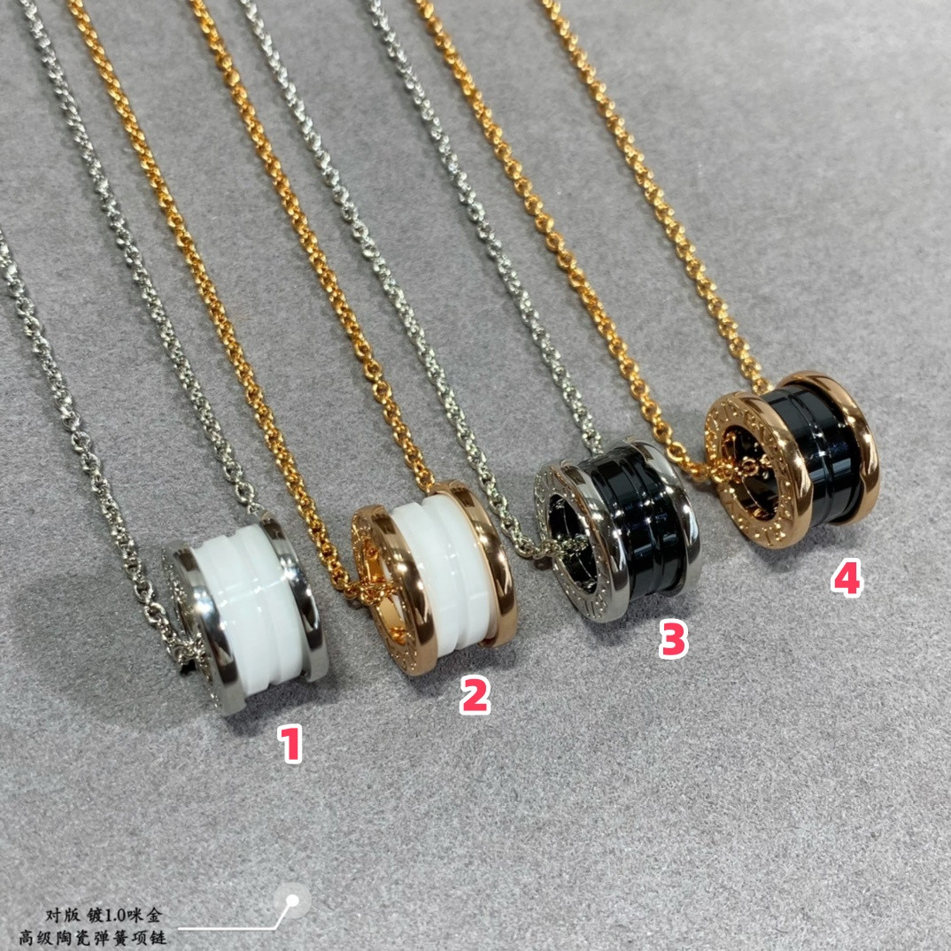 Bv1g*ai Large ceramic spring Necklace