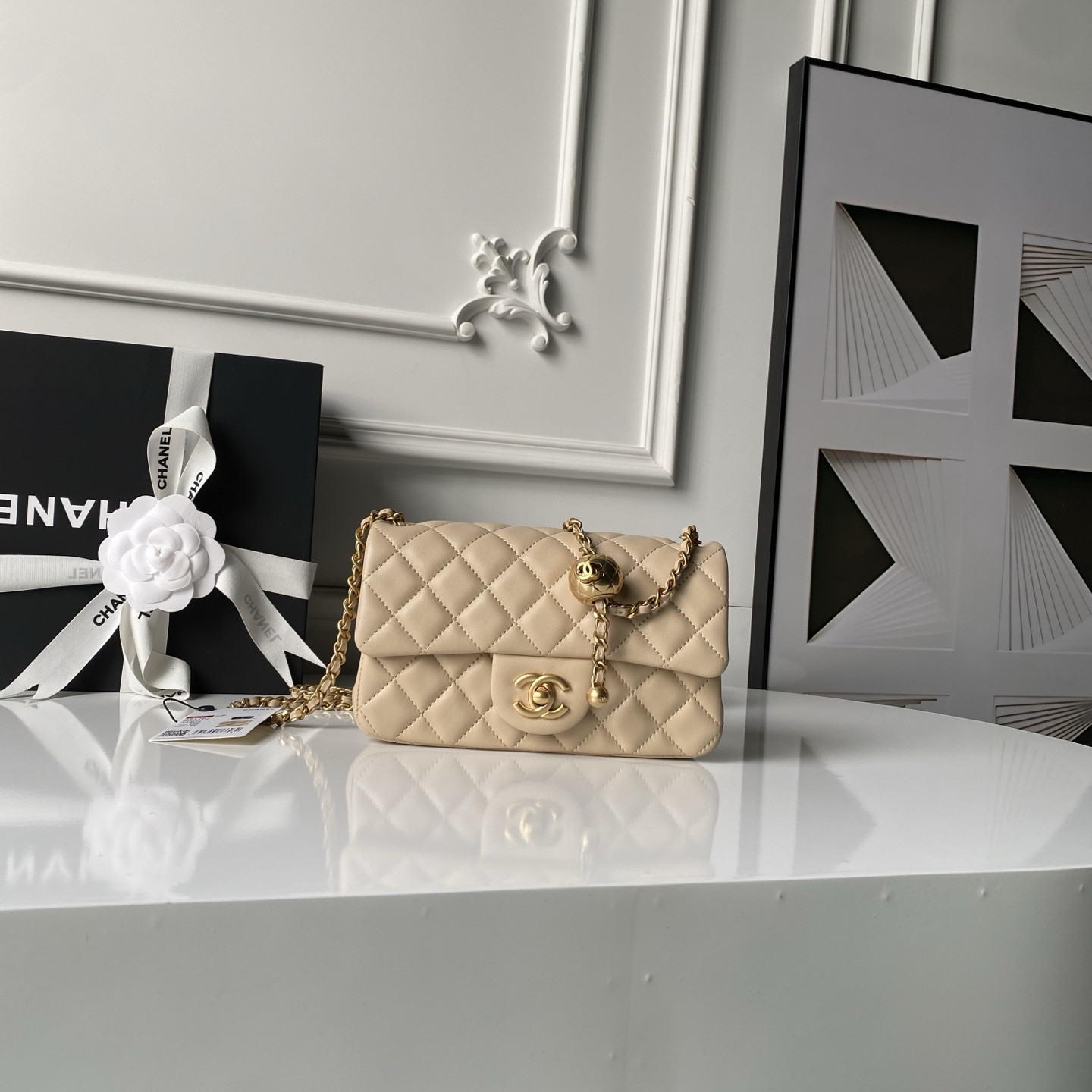 Ch**el MINI FLAP BAG 12×20×6 cm