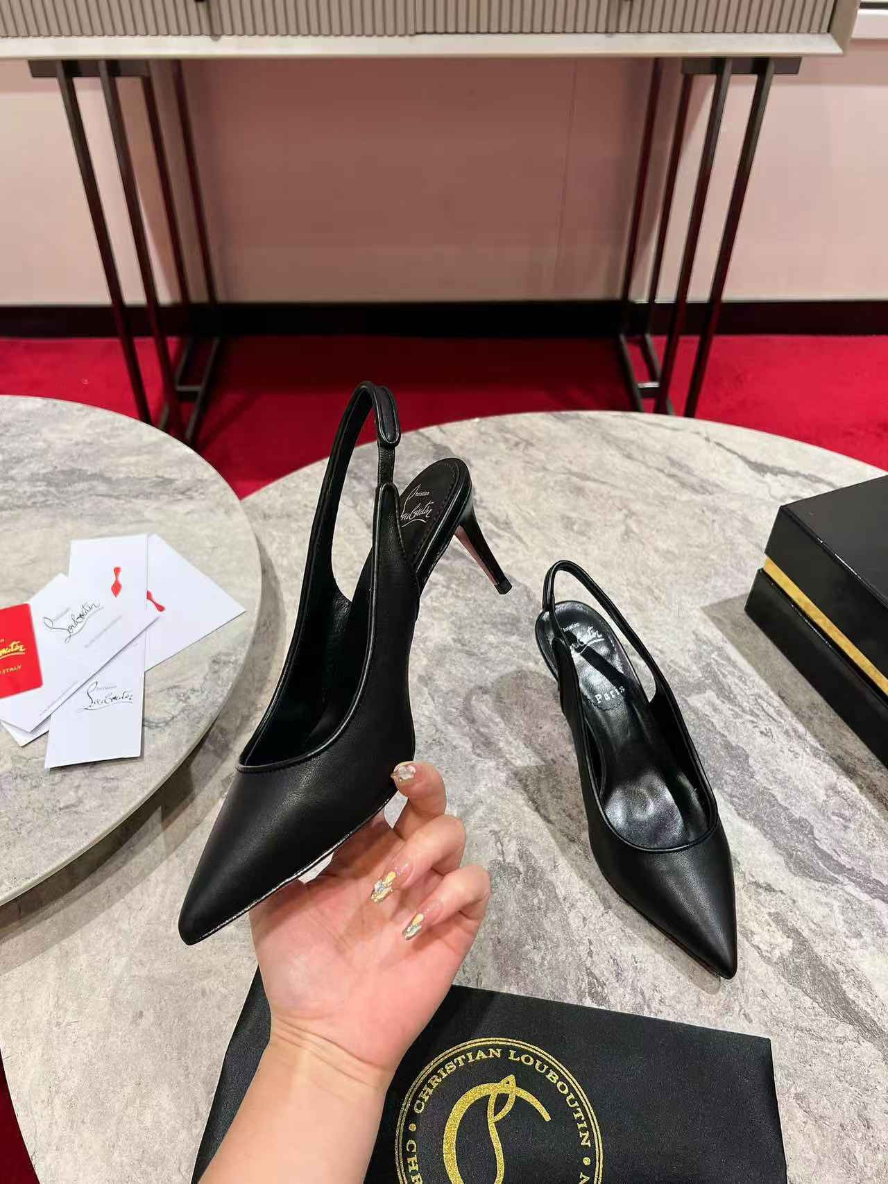 UA Chr1st1an Louboutin Sporty Kate Sling 65mm