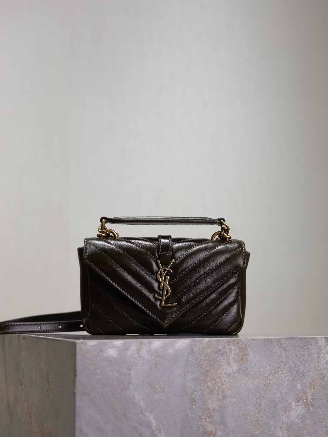 Y51 Loulou college mini Bag in Brown 20x13x3cm
