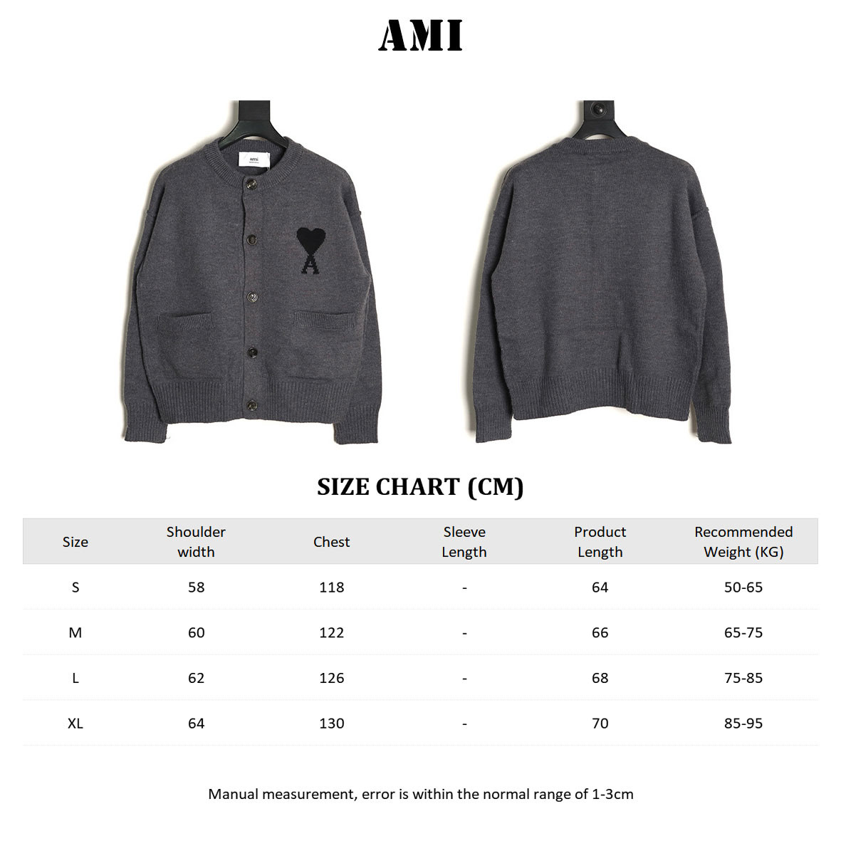 Ami Paris Cardigan Sweaters