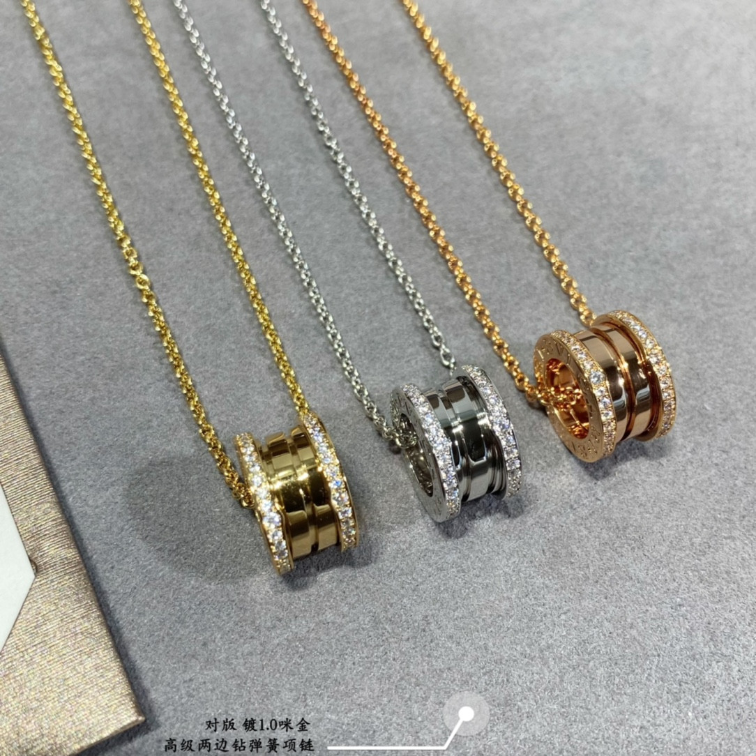 Bv1g*ai Spring both sides drill Necklace