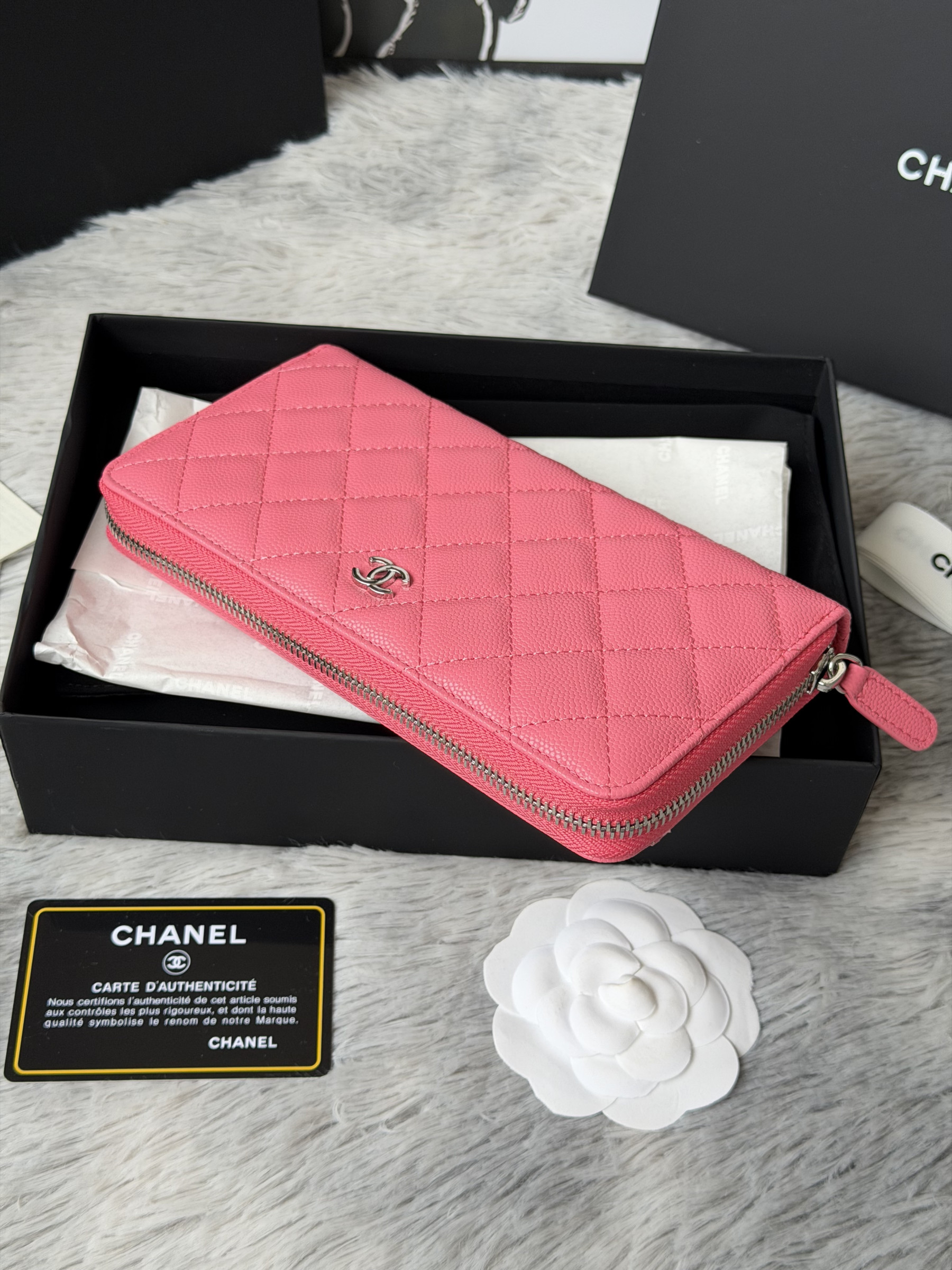 Ch**el Zip Around Wallet 80758 10x19x3cm