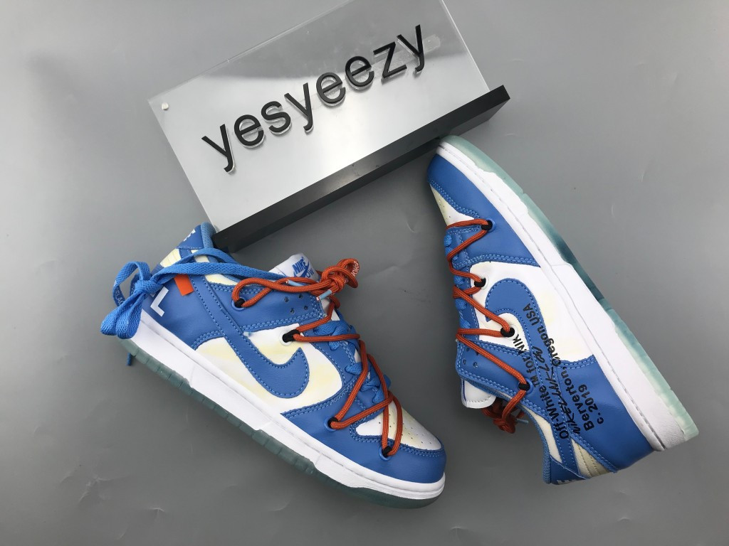 UA OFF WHITE X NIKE SB DUNK LOW "UNC"