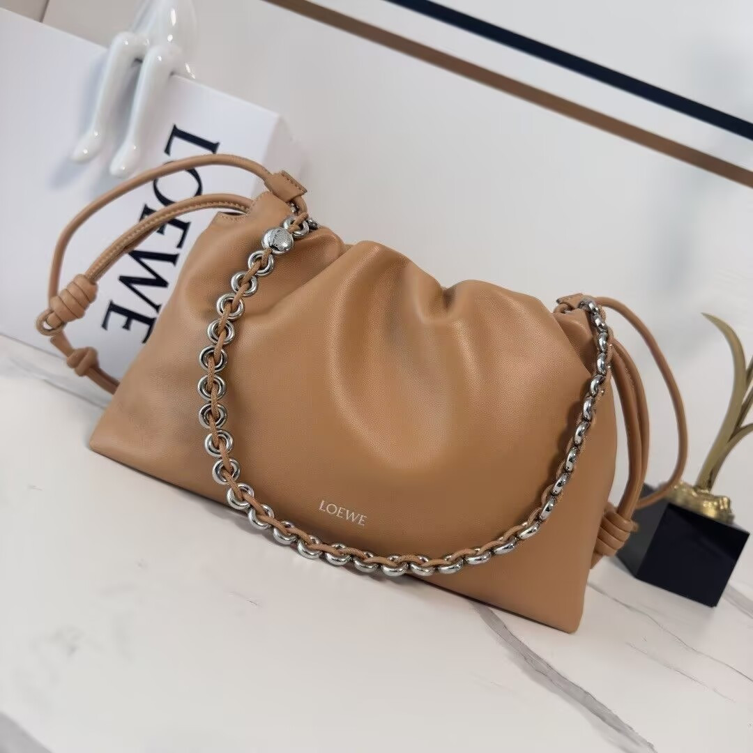L0ew* Medium Flamenco purse in mellow nappa lambskin 30x10.5x20cm