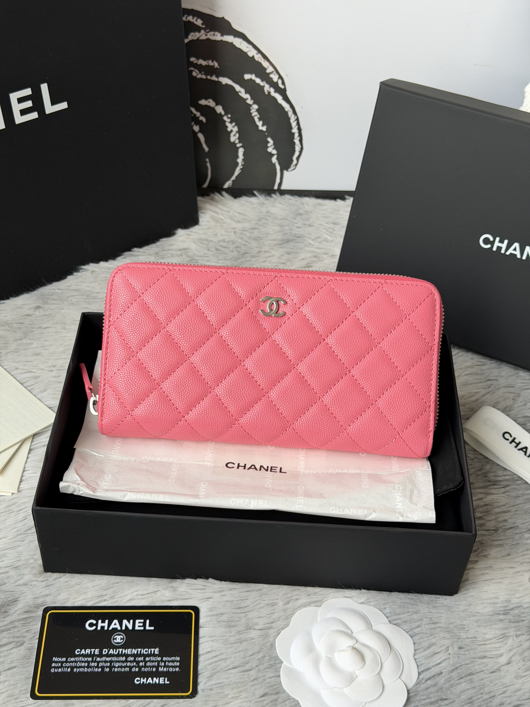 Ch**el Zip Around Wallet 80758 10x19x3cm