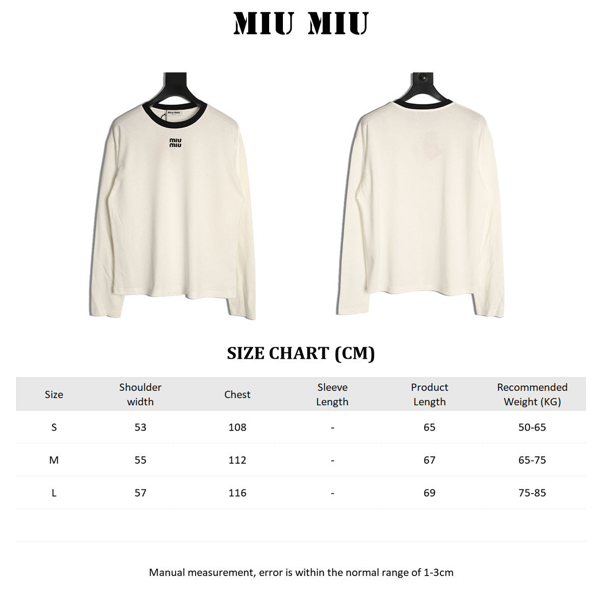 M1v M1v 26SS Long-sleeved T-shirt
