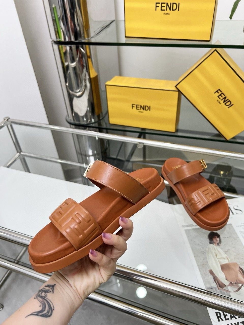 UA F**di Feel FF Double Band Sandal