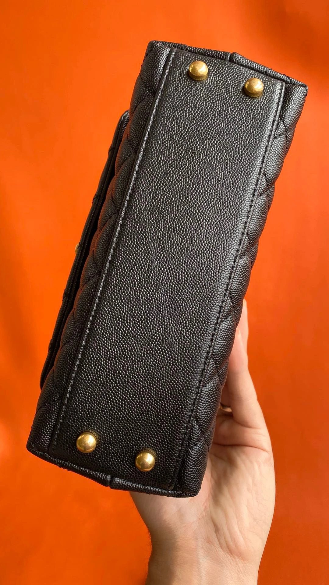 Ch**el FLAP BAG WITH TOP HANDLE