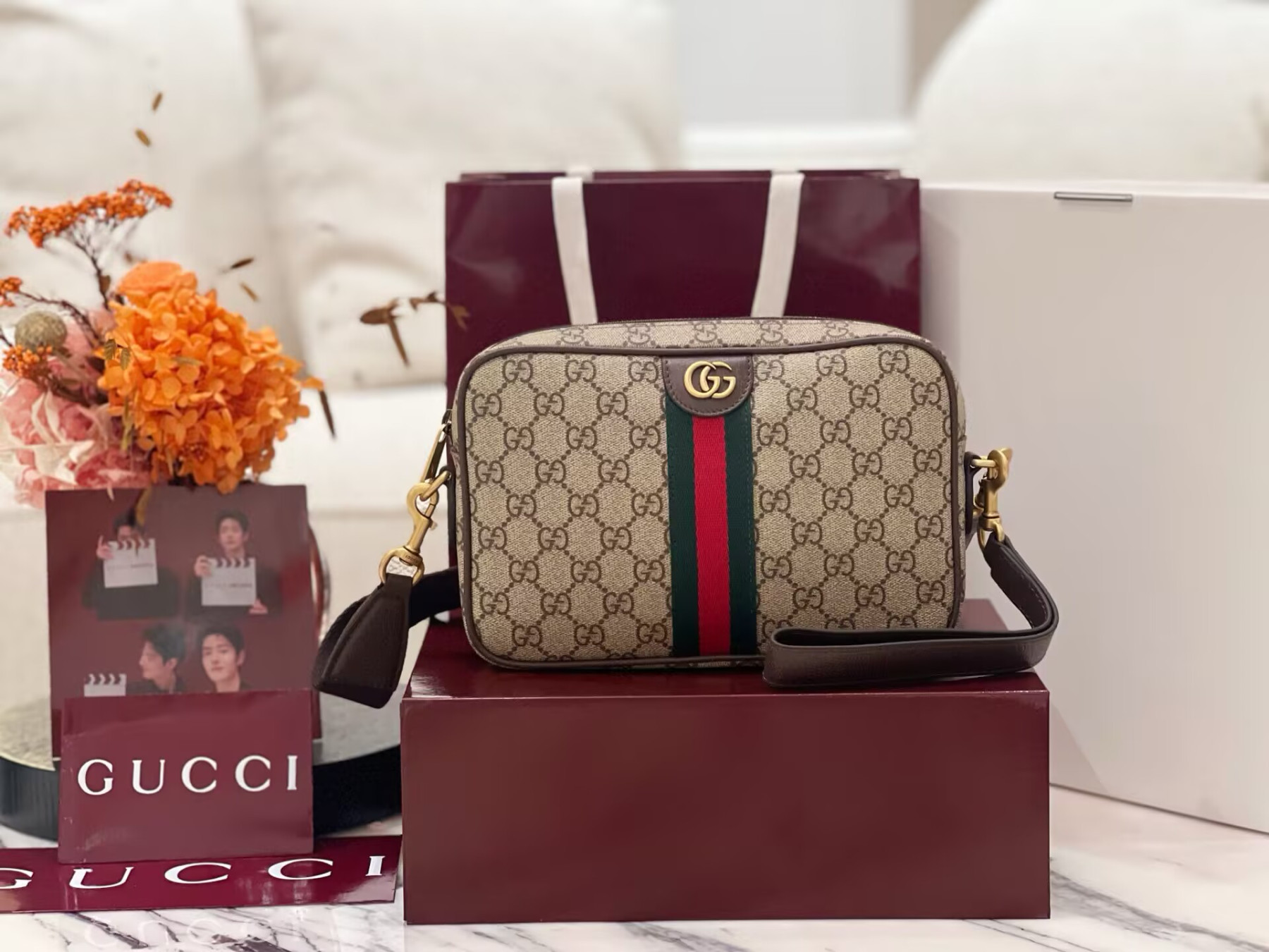 Gvc*1 Ophidia Small Crossbody Bag 24x15x7cm