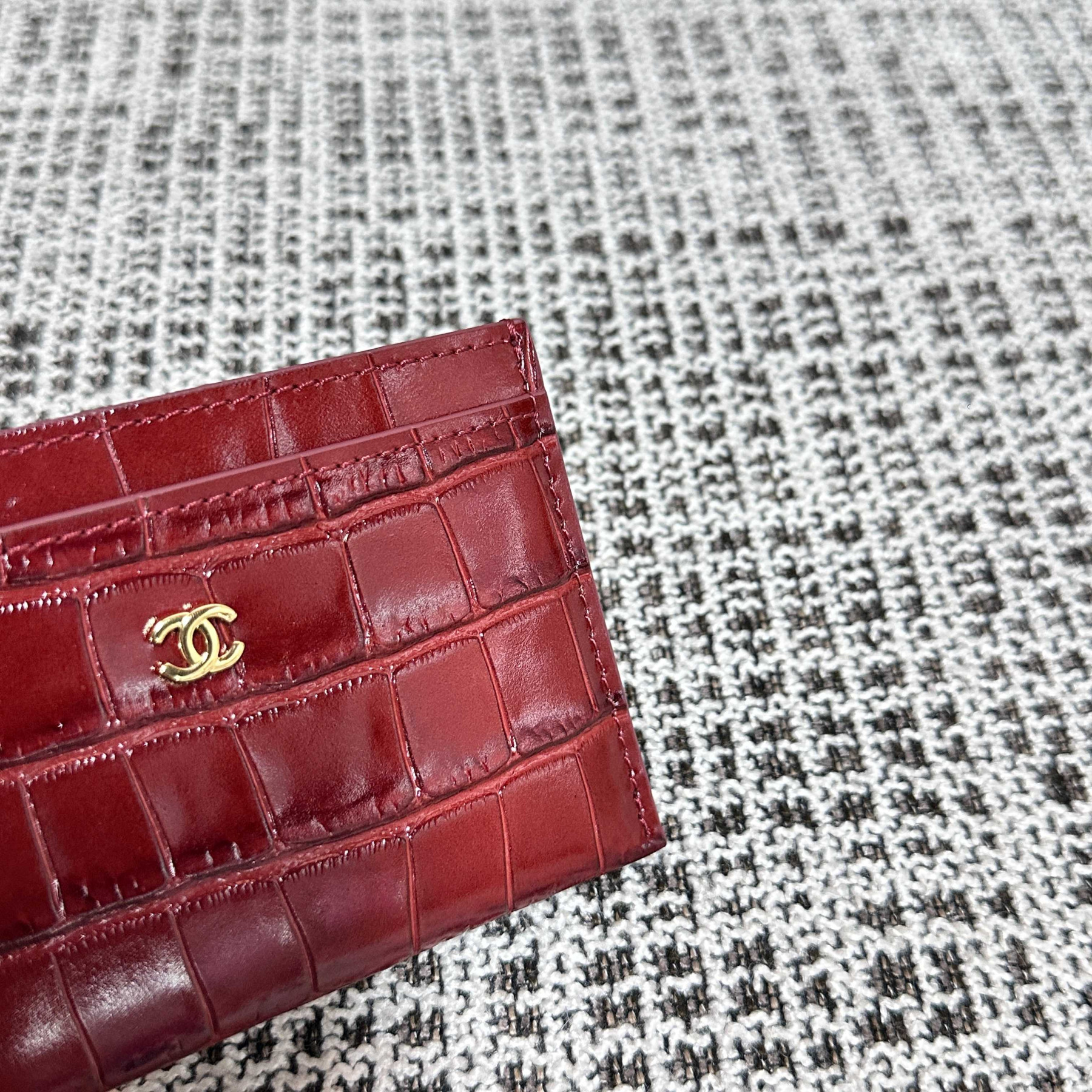 Ch**el Card Case AP5397 11.5x7.5x0.5cm
