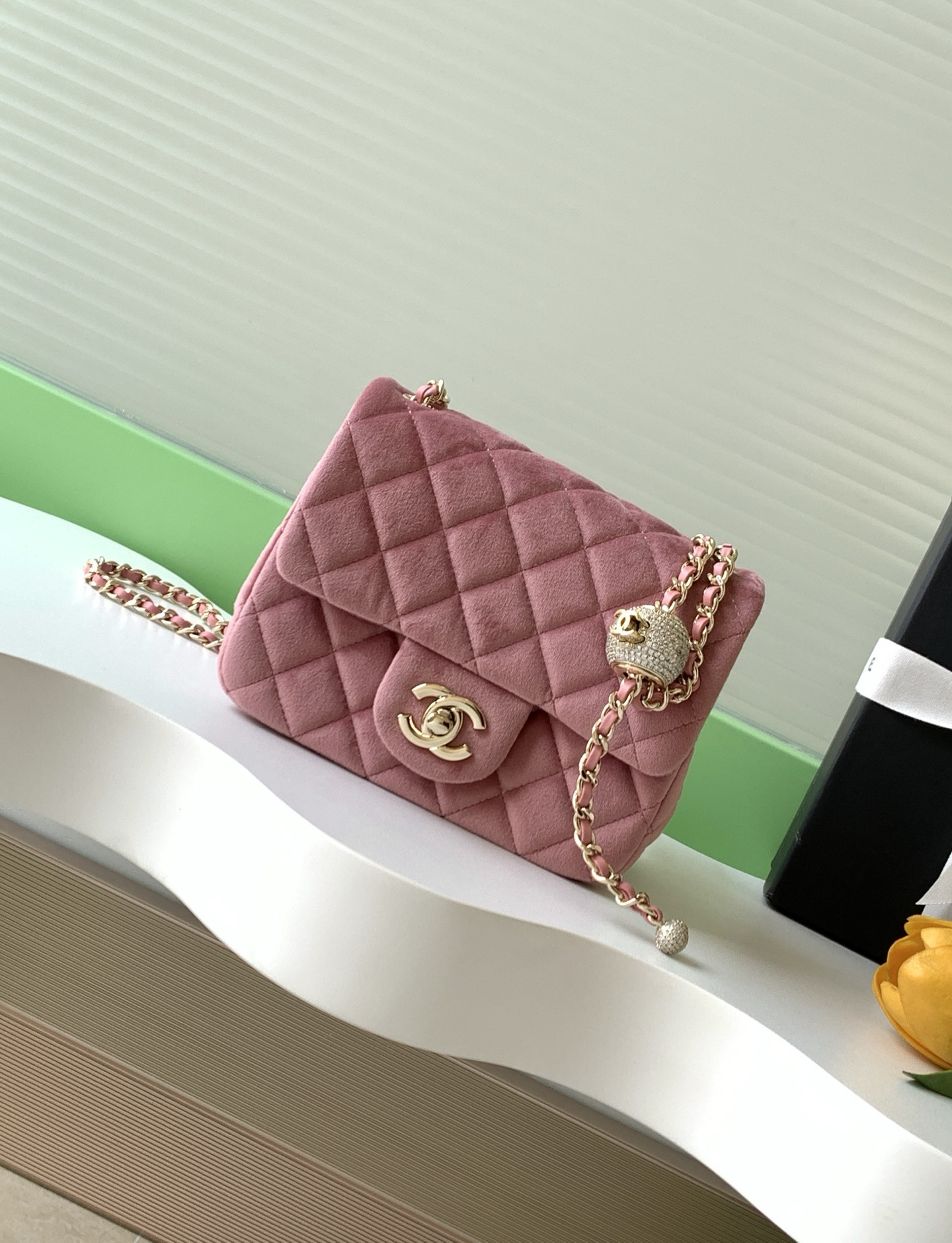 Ch**el MINI FLAP BAG 13x18x7cm