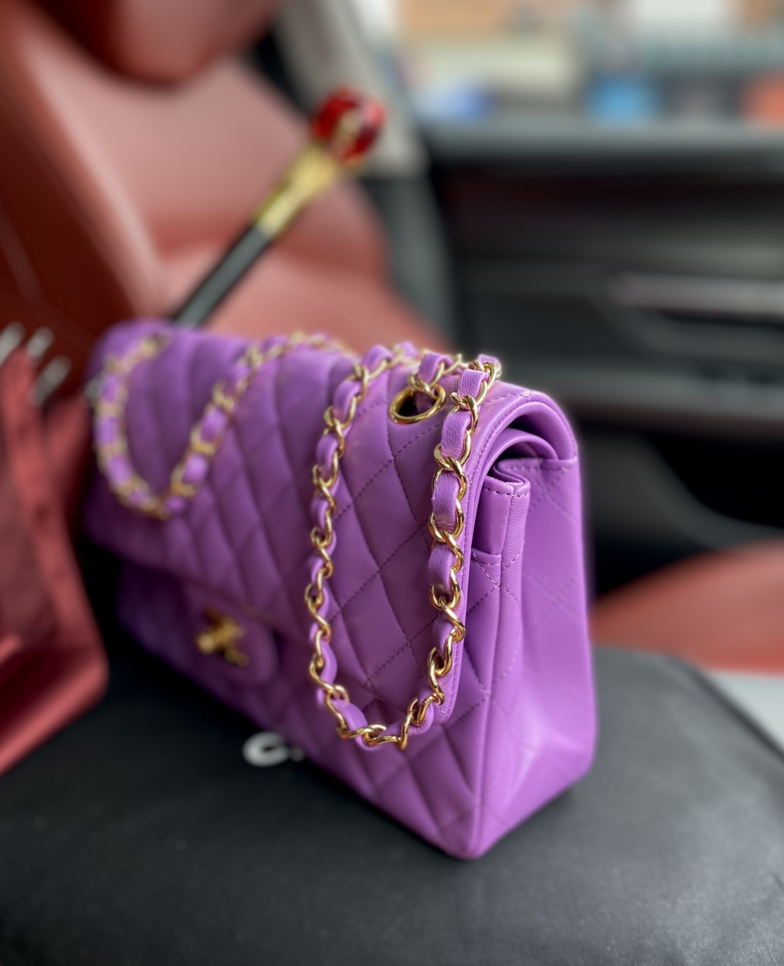 Ch**el Classic Flap Bag 15.5x25.5x6.5cm