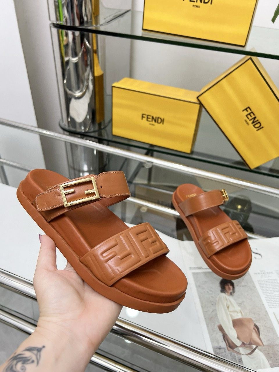 UA F**di Feel FF Double Band Sandal