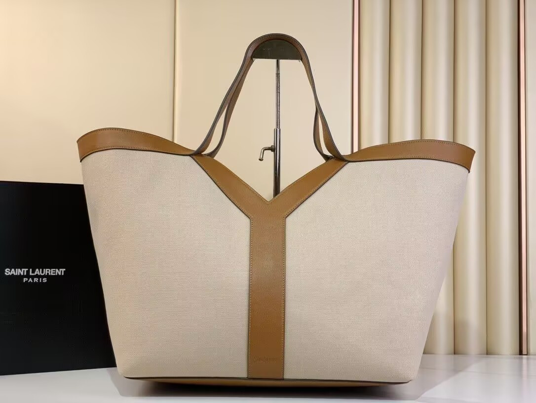Y51 Y Tote In Canvas And Leather 37×32×7cm
