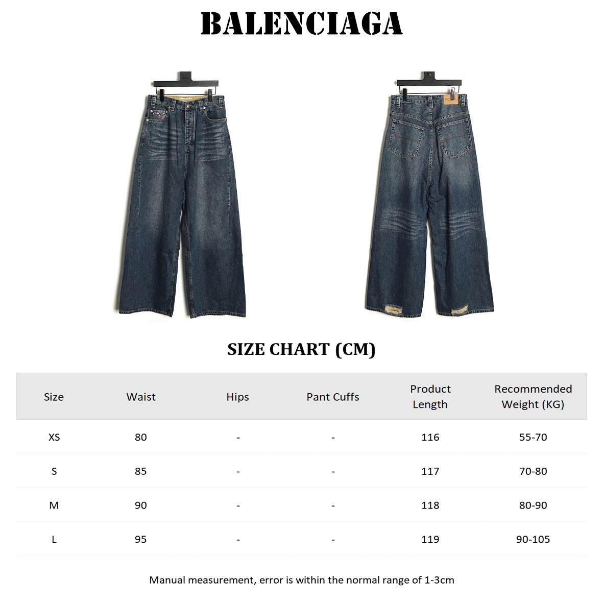 Ba1en*iaga 25ss Jeans