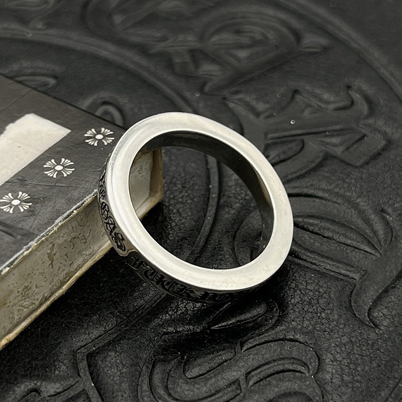 Ch*0me He**ts 3mm Cross and Sanskrit Ring
