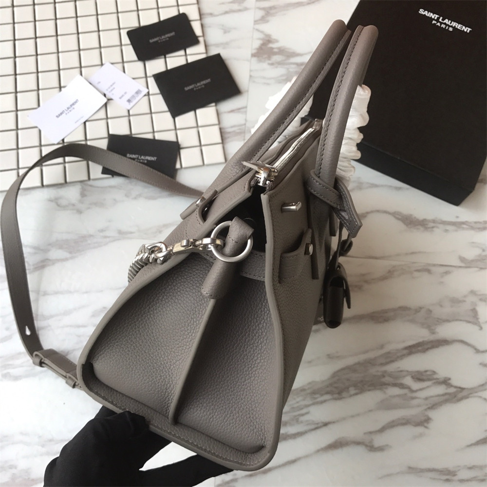 Y51 SAC DE JOUR BABY IN GRAINED LEATHER GREY