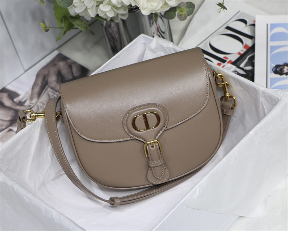 MEDIUM D10r BOBBY BAG brown Box Calfskin