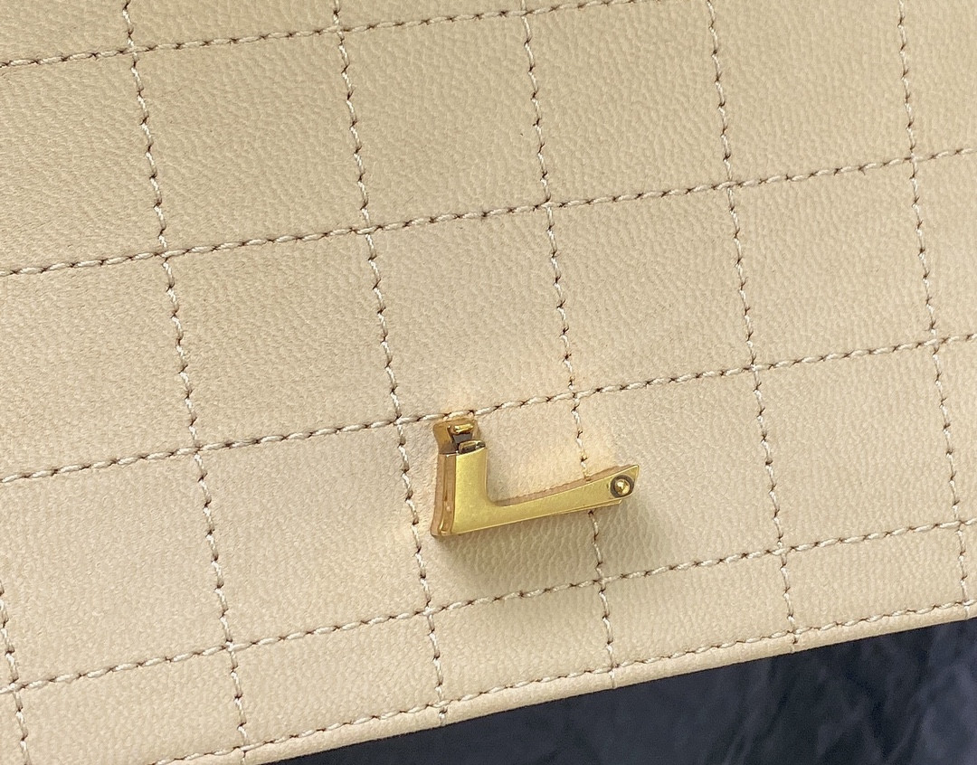 Y51 SOLFERINO SMALL SATCHEL IN BOX Sa1nt Lau*nt 7.4 X 5.1 X 1.9 INCHES