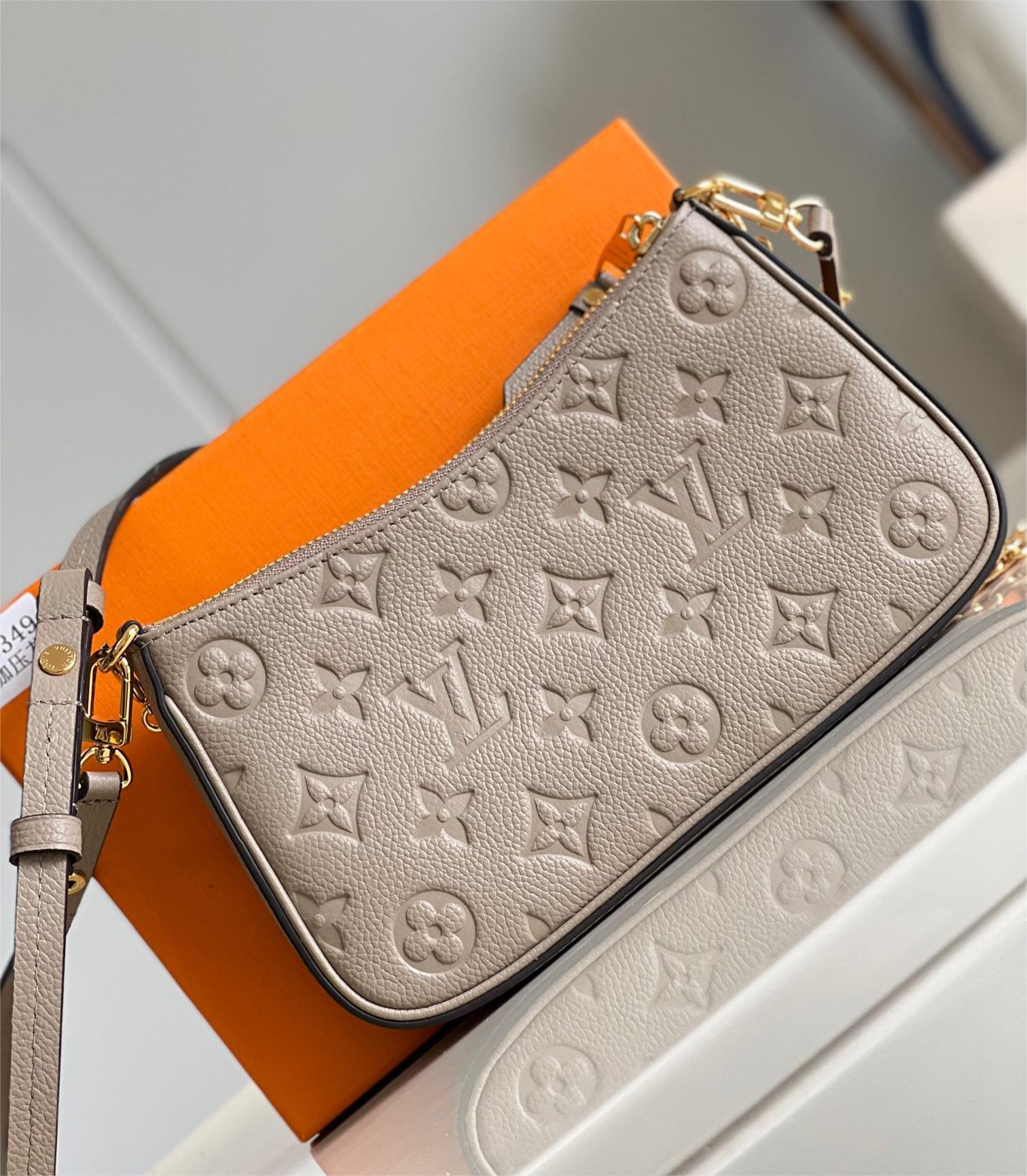 LV EASY POUCH ON STRAP M80347 7.5 x 4.5 x 1.2 inches