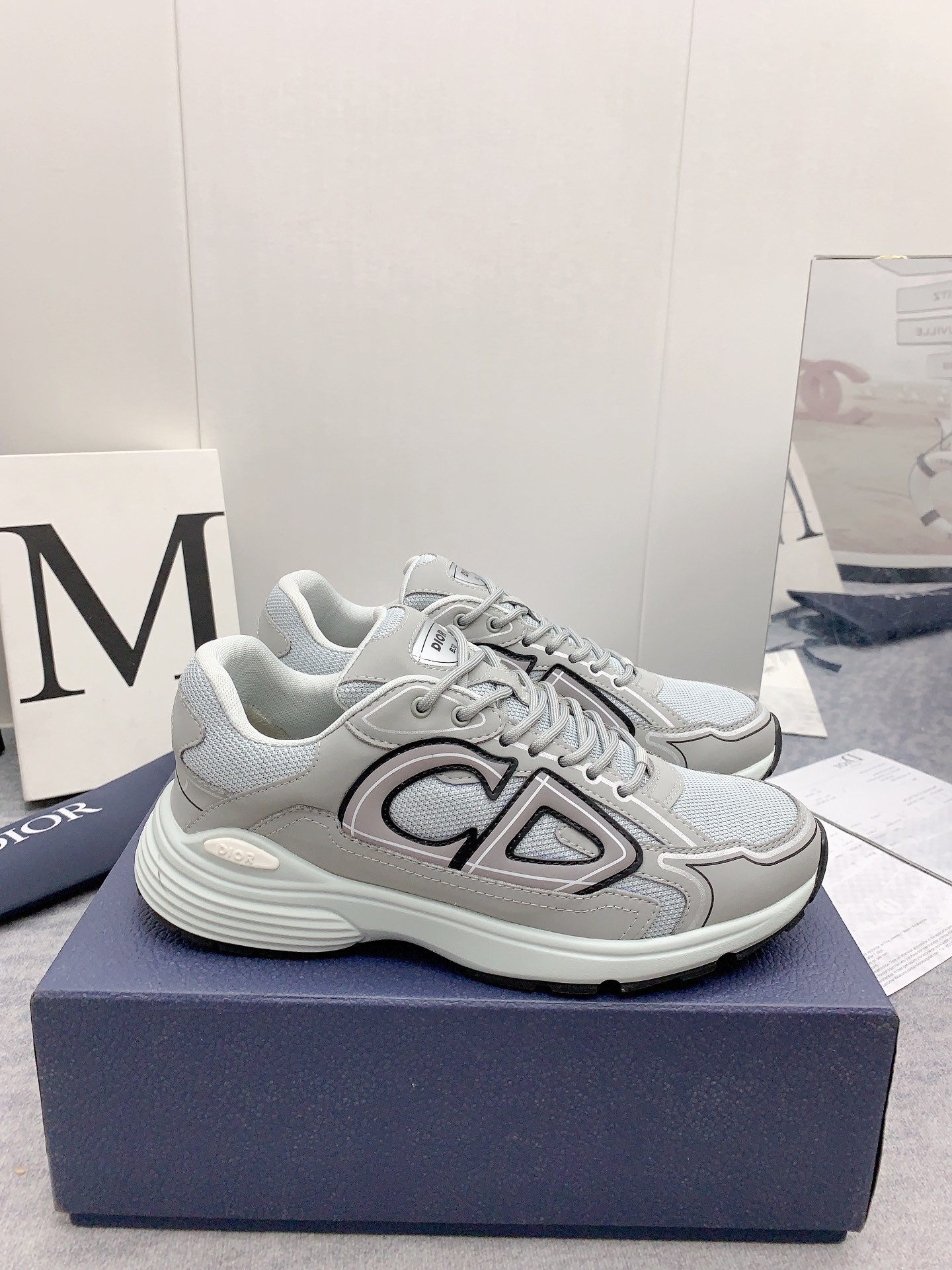 D10r B30 Sneaker Gray Mesh and Technical Fabric