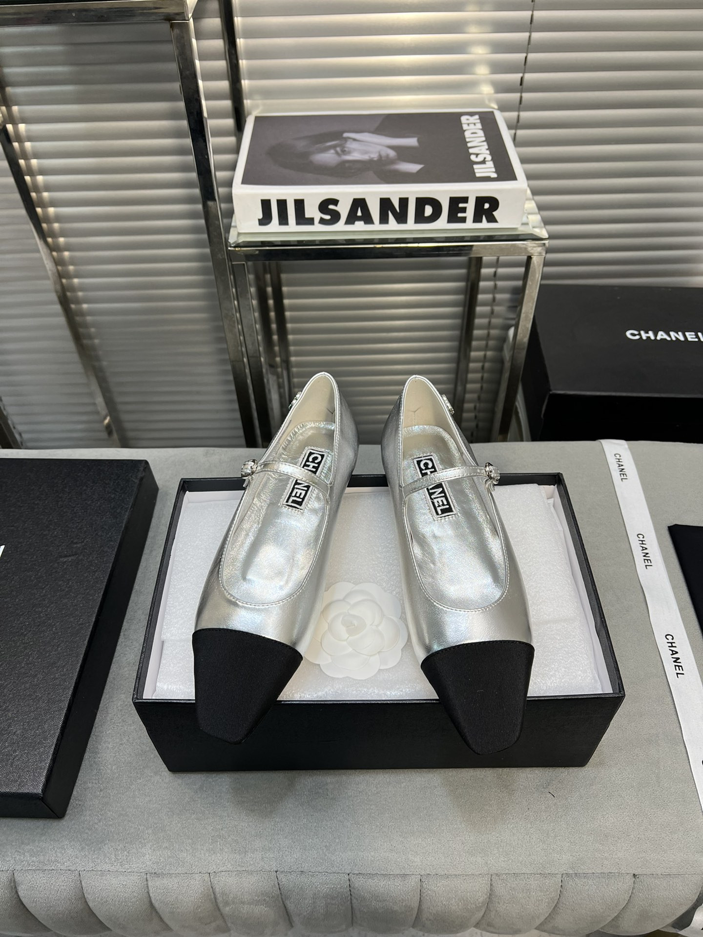 UA Ch**el MARY JANES  Lambskin