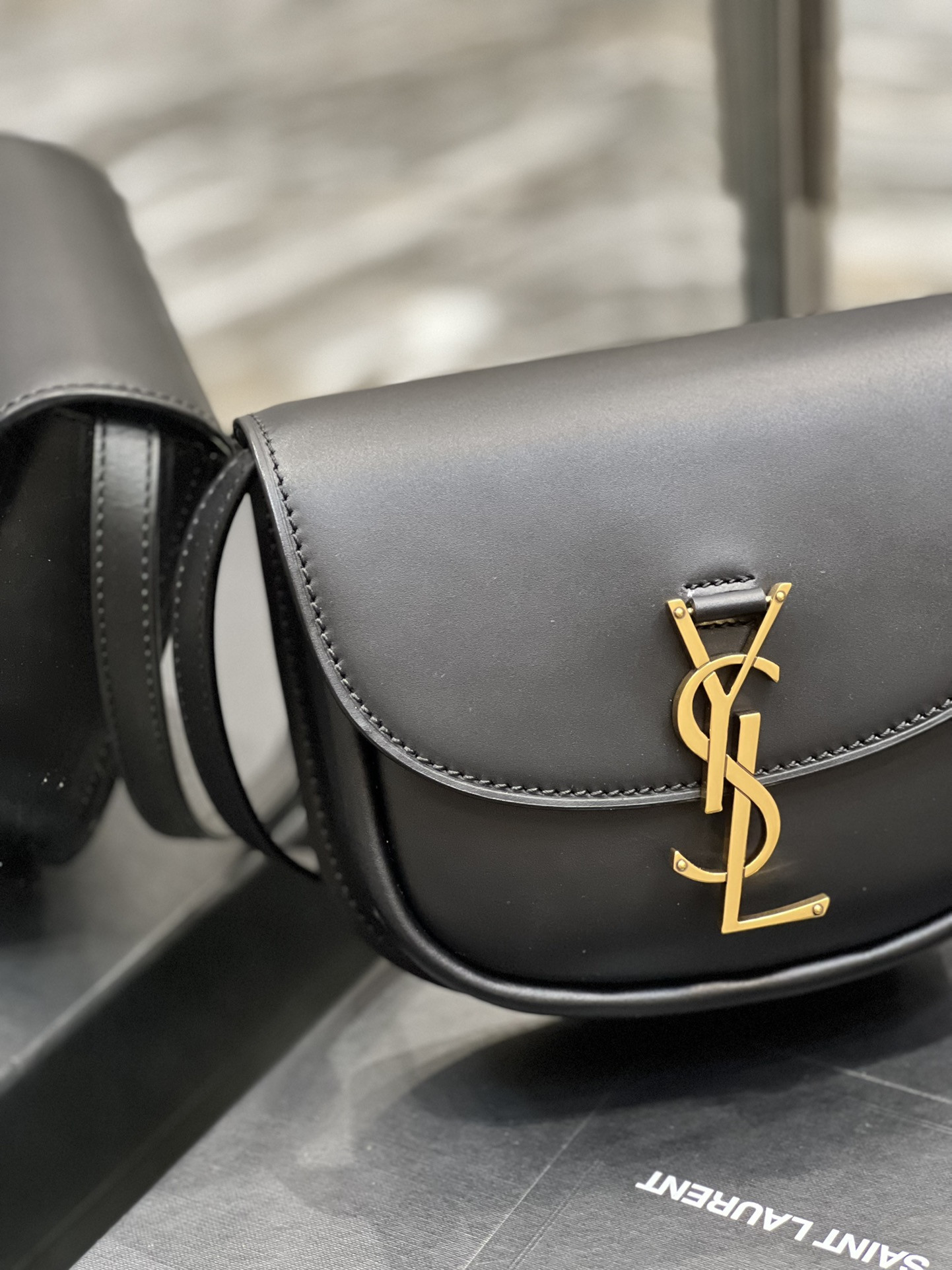 Y51 KAIA SMALL SATCHEL IN SMOOTH LEATHER 7.2 X 6.1 X 2.1 INCHES