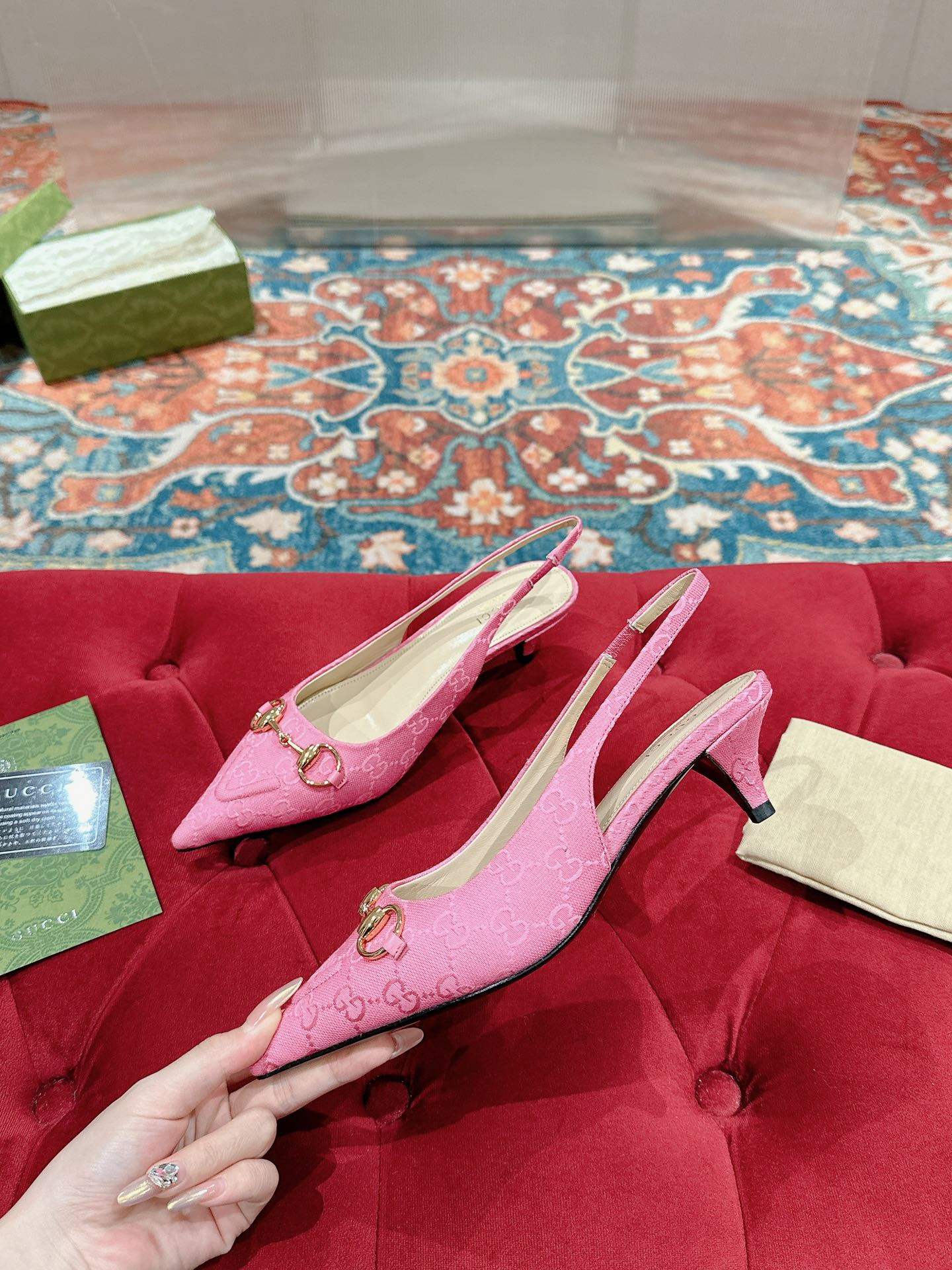 UA Gvc*1 HORSEBIT SLINGBACK PUMP LOW HEEL