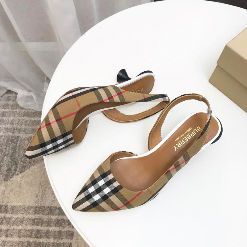 UA Bv*b*rry Check Slingback Pumps