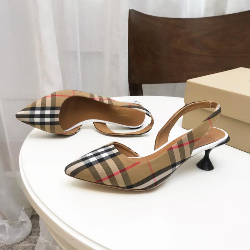 UA Bv*b*rry Check Slingback Pumps