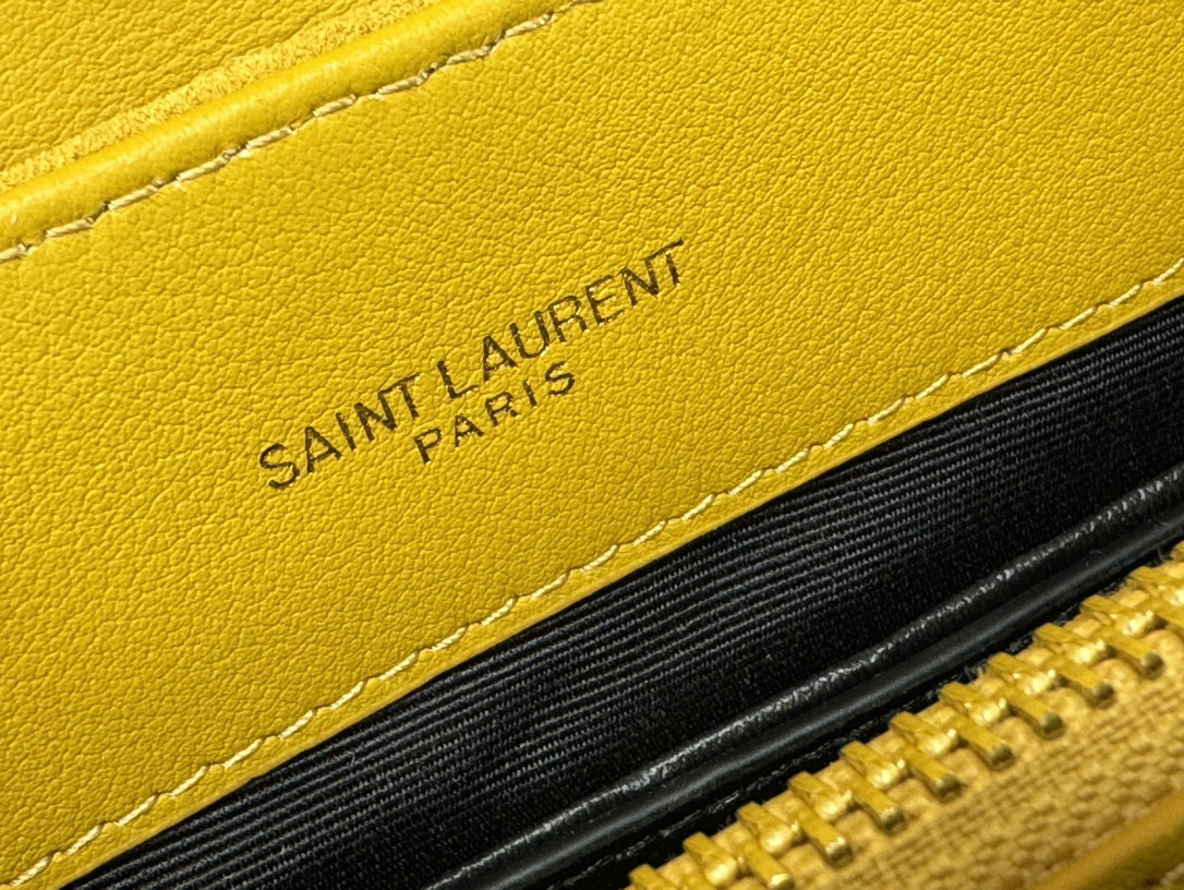 Y51 LOULOU QUILTED SUEDE 23x17x9cm