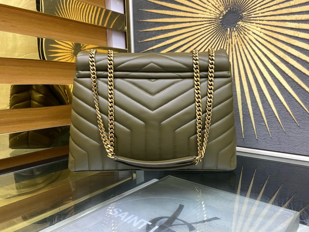 Y51 LOULOU QUILTED LEATHER 32x22x9cm