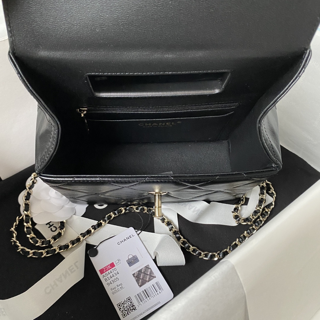 Ch**el 23K WALLET ON CHAIN Handbag 13.5×19×8cm