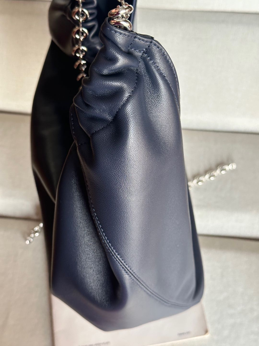 L0ew* Medium Squeeze bag in mellow nappa lambskin 34x33x13.5cm