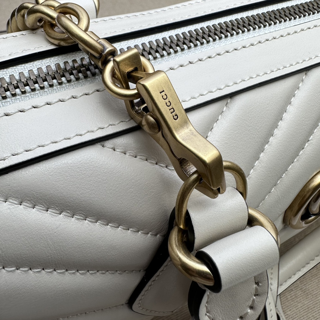 Gvc*1 GG Marmont small top handle bag 27x13.5x10cm