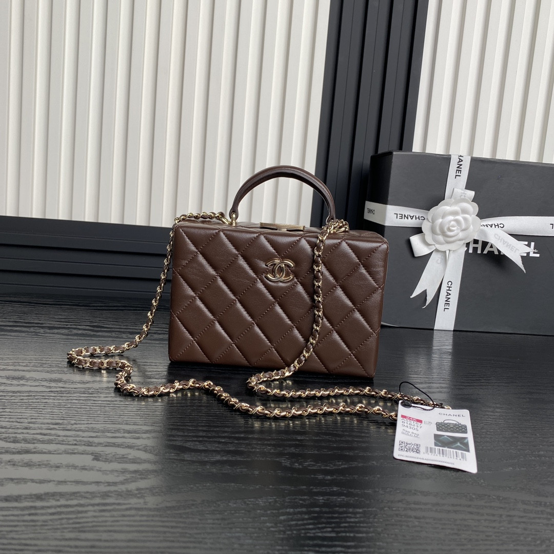 Ch**el Small Box Bag 12.5x18x6.5cm