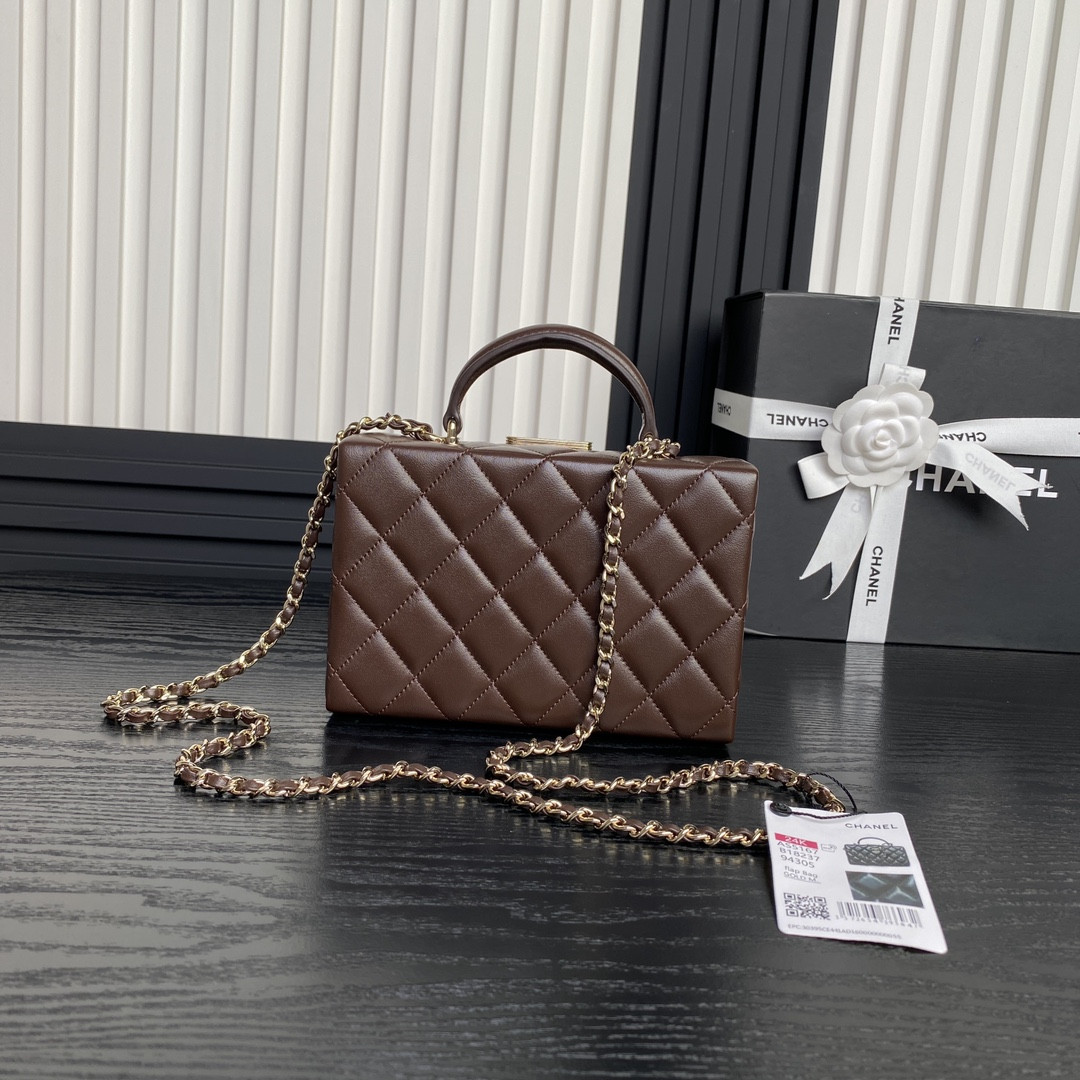 Ch**el Small Box Bag 12.5x18x6.5cm
