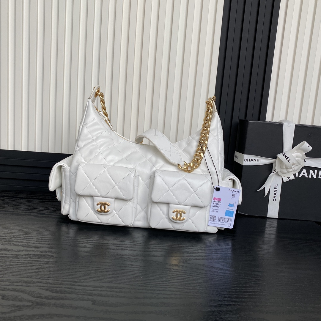 Ch**el 25c Maxi Hobo Bag 27×35×18cm