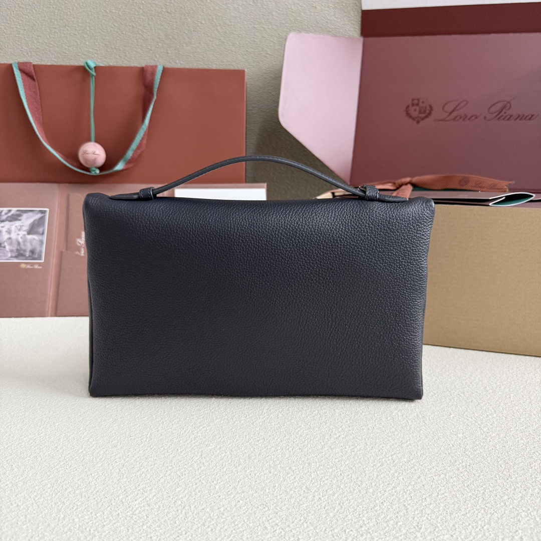 L0r0 P1ana Extra pouch L29 Deep Royal Blue 29x18x5cm