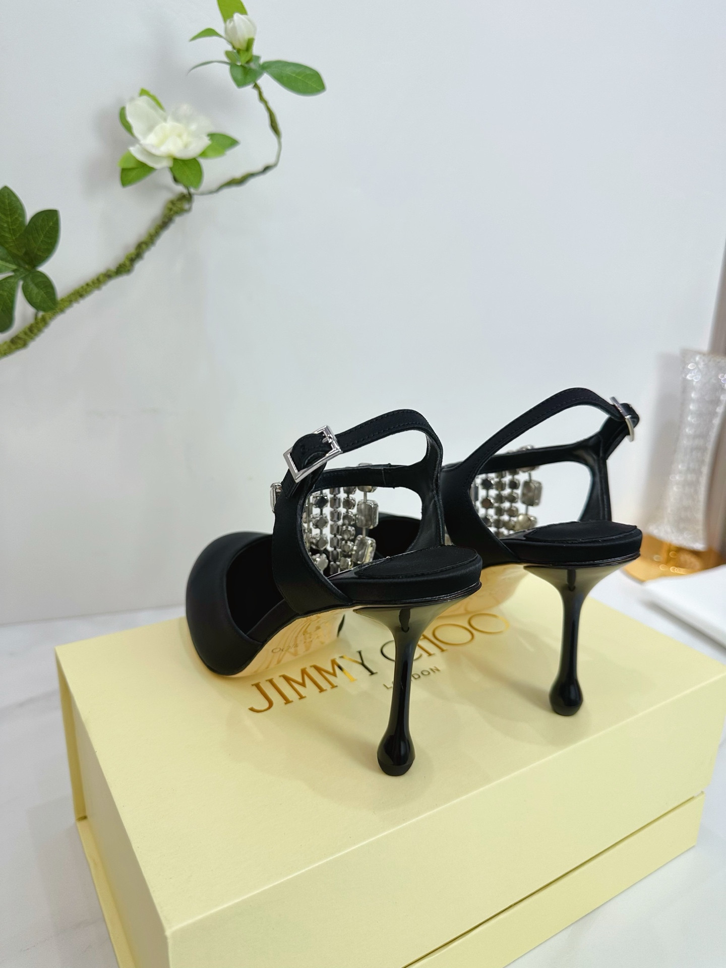 UA J1m*y Ch00 Verity Glitter Slingbacks 8.5cm