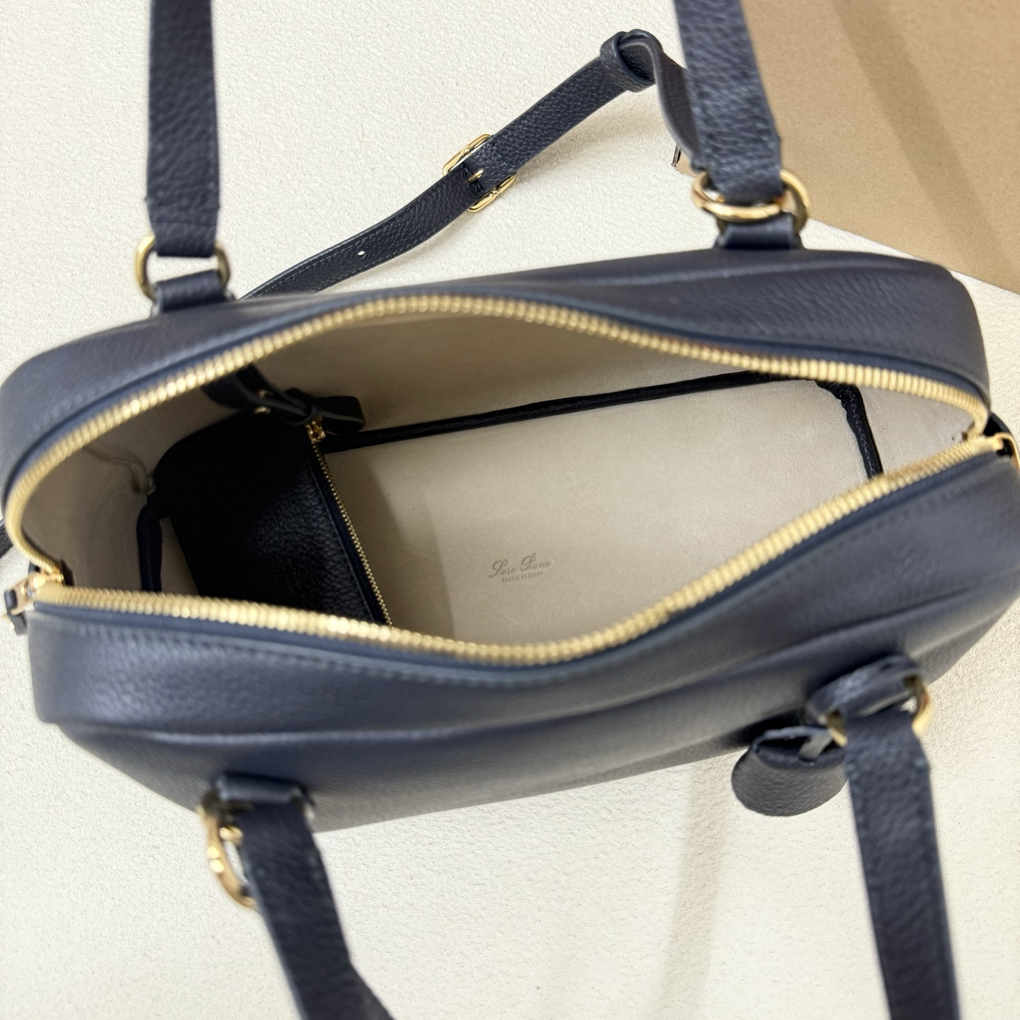 L0r0 P1ana Small Needle Deep Royal Blue Bag 31x15x16cm