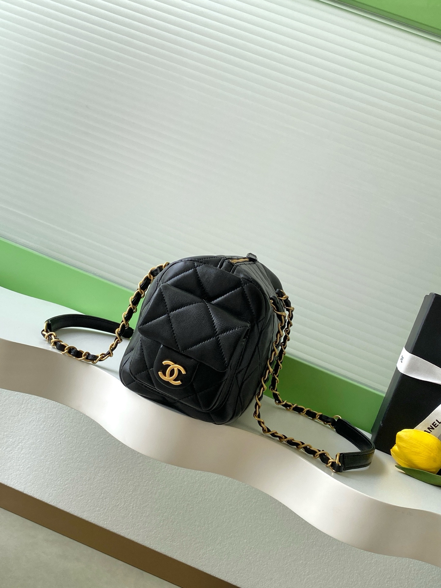 Ch**el Small Bowling Bag 15.5x24x11.5cm