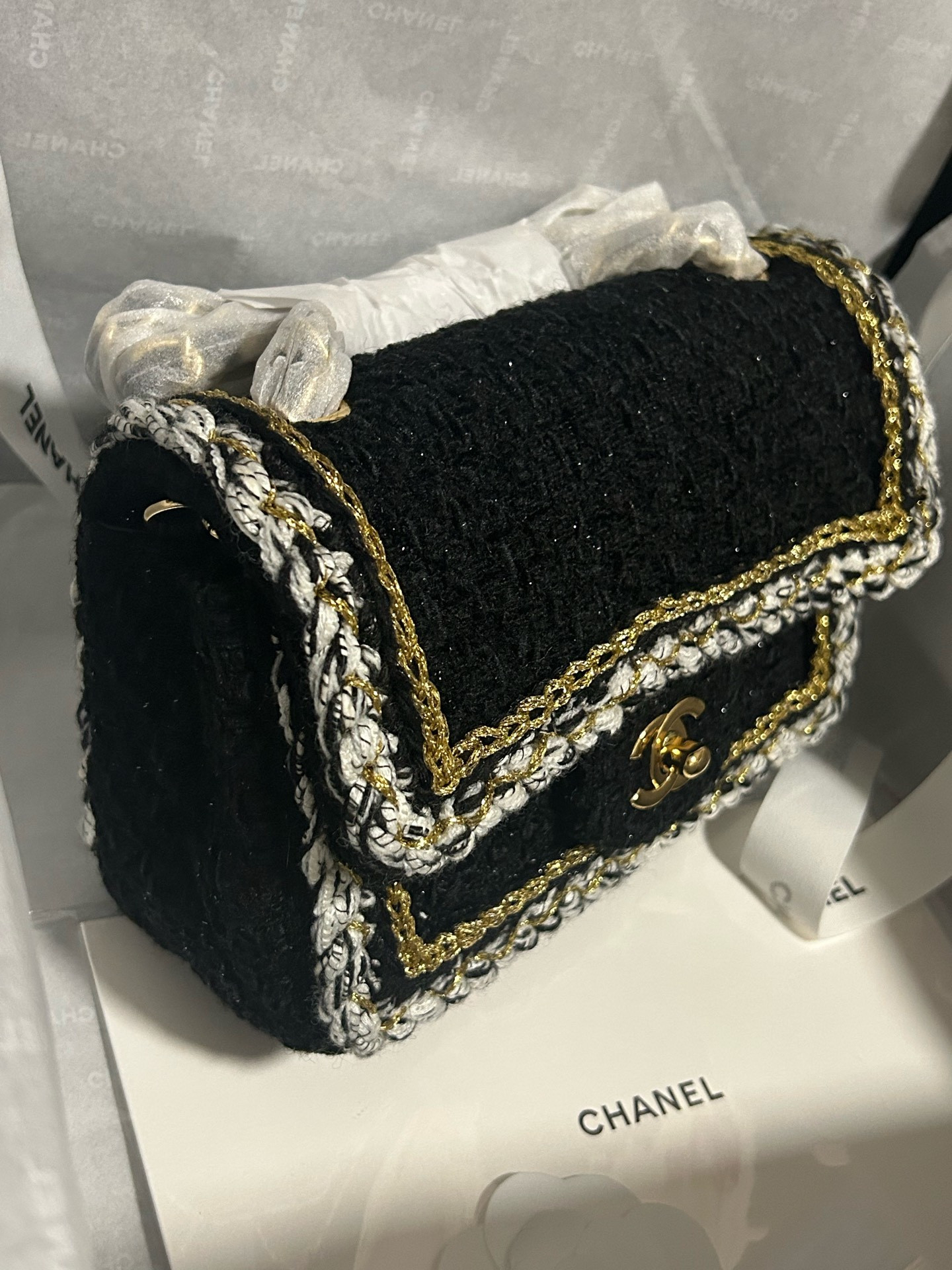Ch**el Mini Classic Handbag A69900 12x20x6cm
