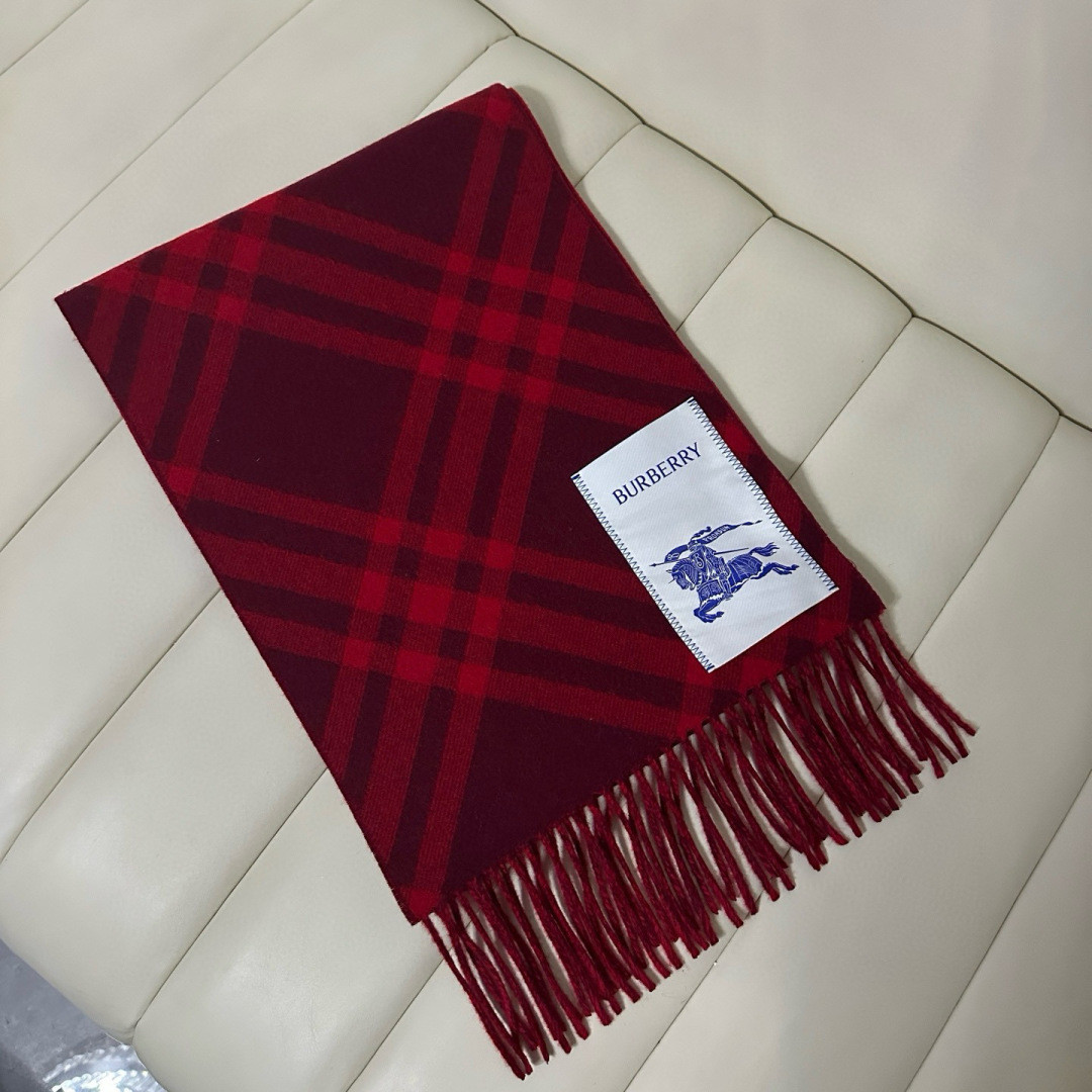 Bv*b*rry scarf 30x180cm 100% cashmere
