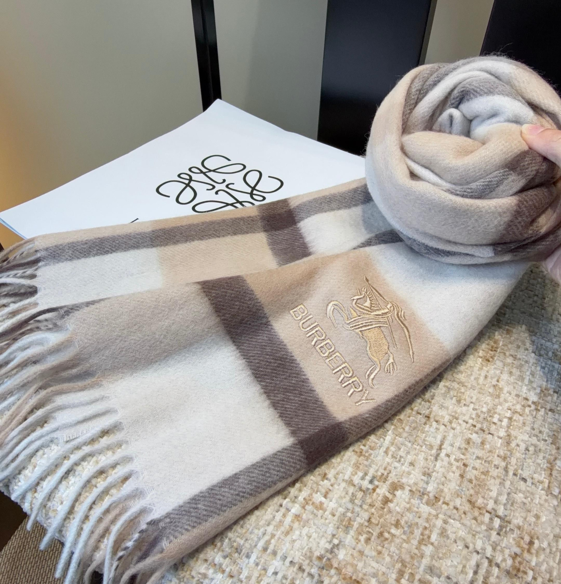 Bv*b*rry scarf 30x180cm